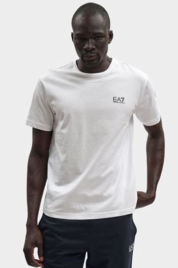 Футболка хлопковая белая EA7