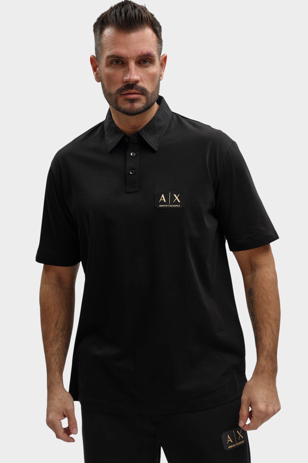 Поло Armani Exchange Черный
