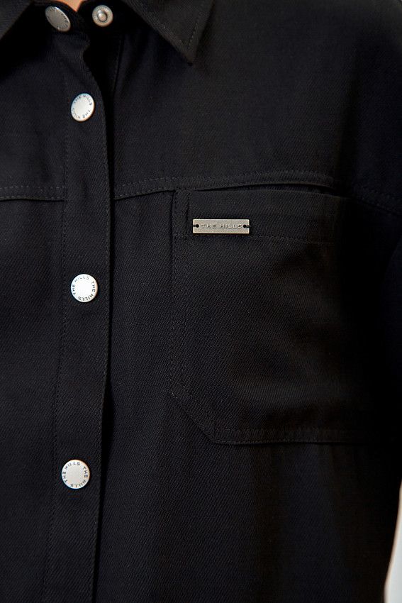 Рубашка к/рукав   The Hills Черный