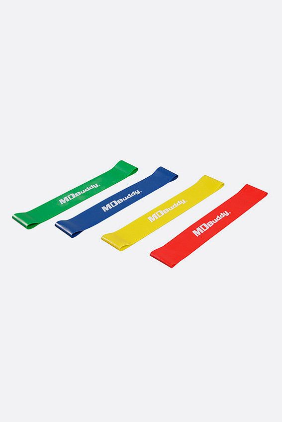 Эспандер сопротивления 610х50 мм комп 4 шт Mdbuddy Мультиколор