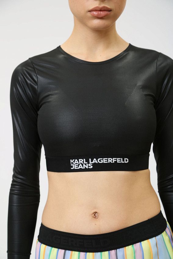 Лонгслив Karl Lagerfeld Jeans Черный