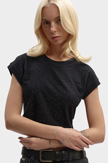 Кроп-топ из хлопка Armani Exchange