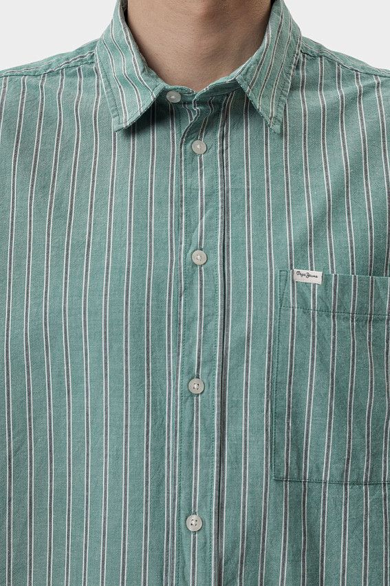 Рубашка с длинным рукавом Pepe Jeans Зеленый