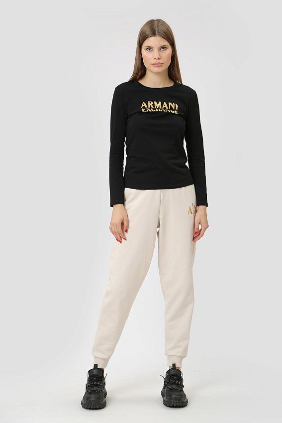 Лонгслив Armani Exchange Черный