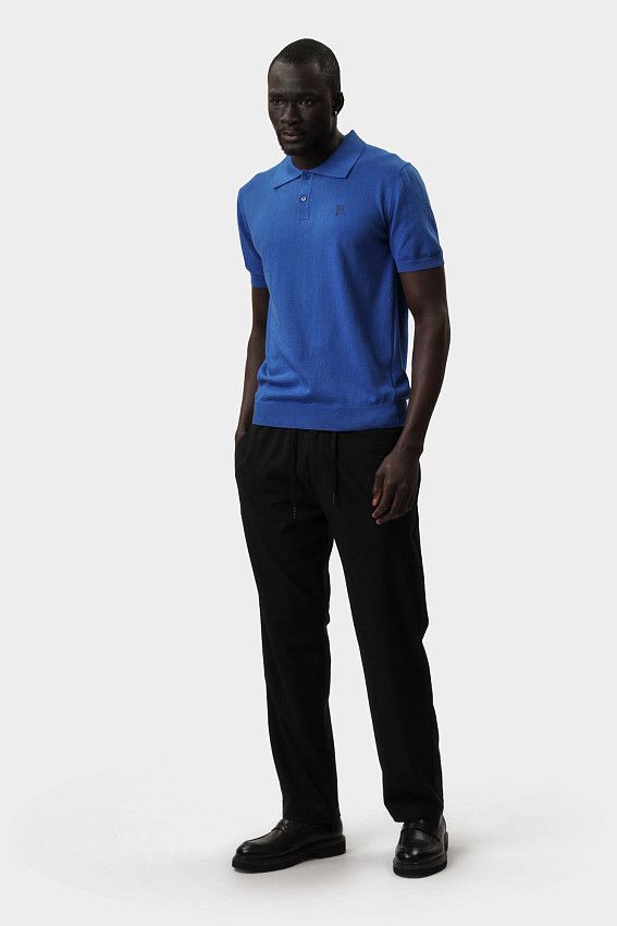 Поло трикотажное Bikkembergs Синий