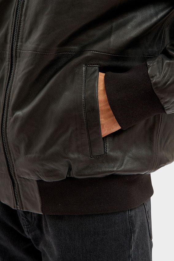 Куртка кожаная Mustang Черный