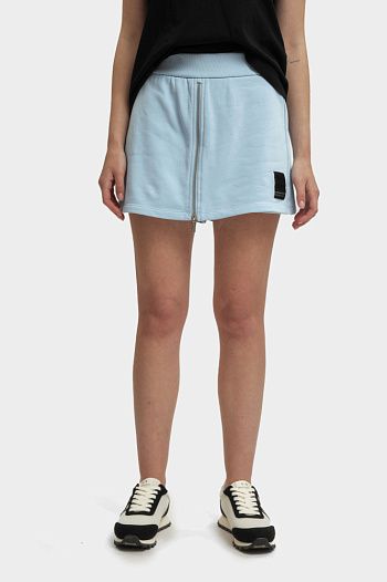 Шорты трикотажные хлопковые голубые Armani Exchange