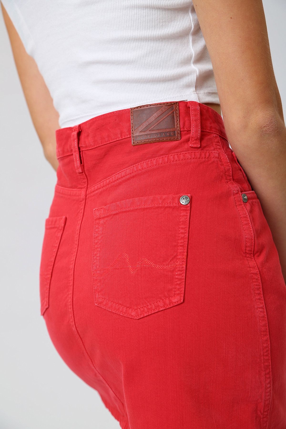 Юбка джинсовая Pepe Jeans Красный