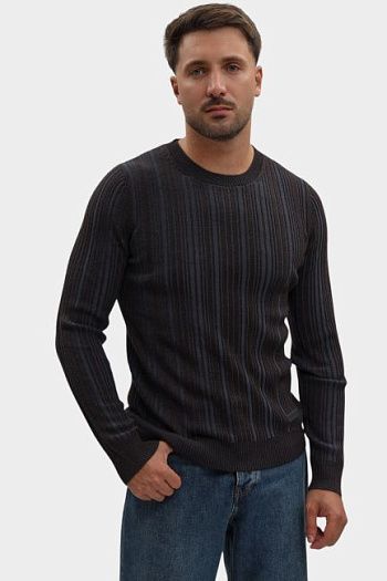 Джемпер шерстяной черный Trussardi