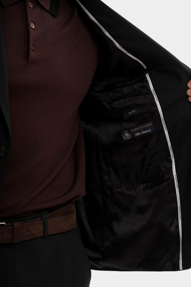 500099_155200 Пиджак классический Karl Lagerfeld Черный