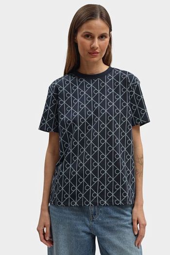 Футболка хлопковая синяя Calvin Klein Jeans