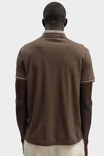 Поло из хлопка Emporio Armani