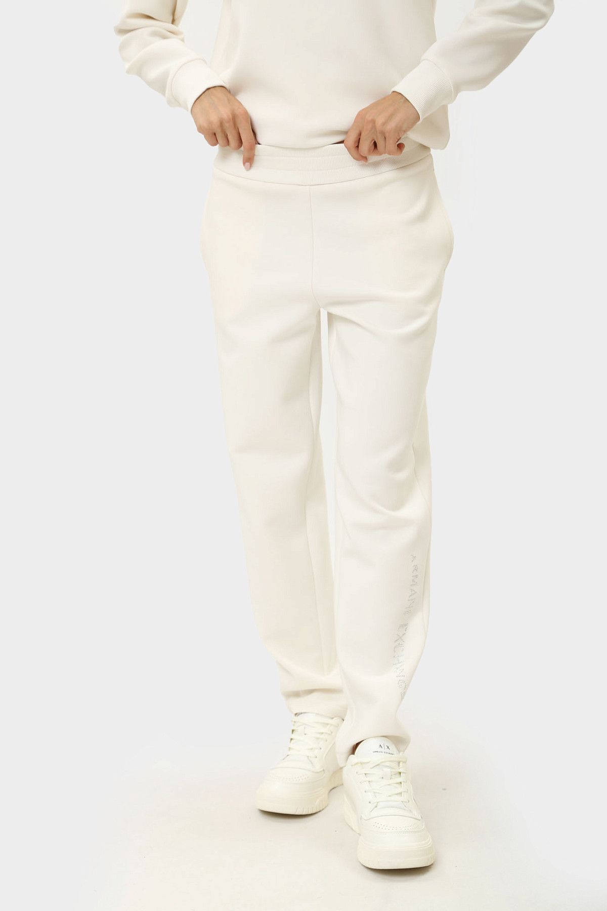 Брюки спортивные Armani Exchange Молочный