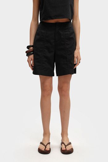 Шорты хлопковые черные Calvin Klein Jeans