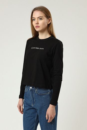 Поло хлопковое черное Calvin Klein Jeans