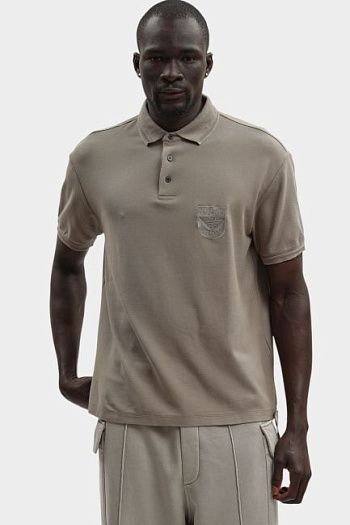 Поло из хлопка Emporio Armani