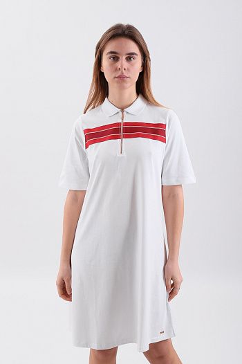 Платье хлопковое белое Armani Exchange