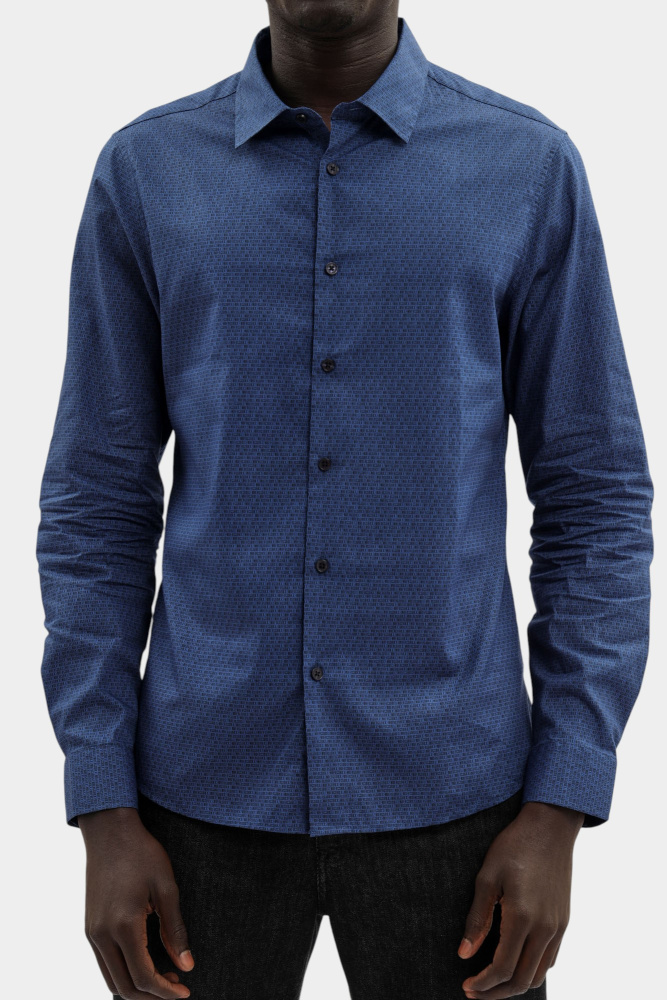 BMS1038 Рубашка Bikkembergs Голубой