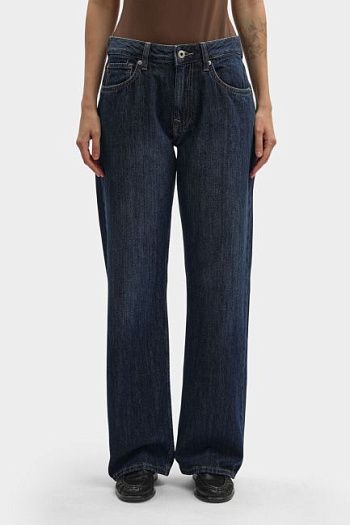 Джинсы прямые синие Pepe Jeans