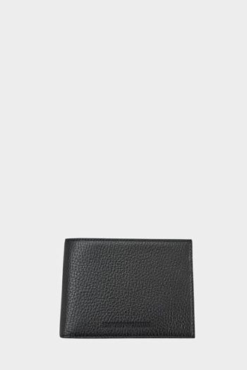 Кошелек черный кожаный Emporio Armani