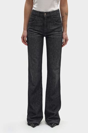 Джинсы клёш черные Emporio Armani