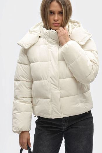 Пуховик молочный Calvin Klein Jeans
