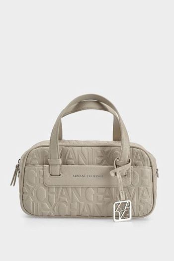Сумка на плечо бежевая Armani Exchange