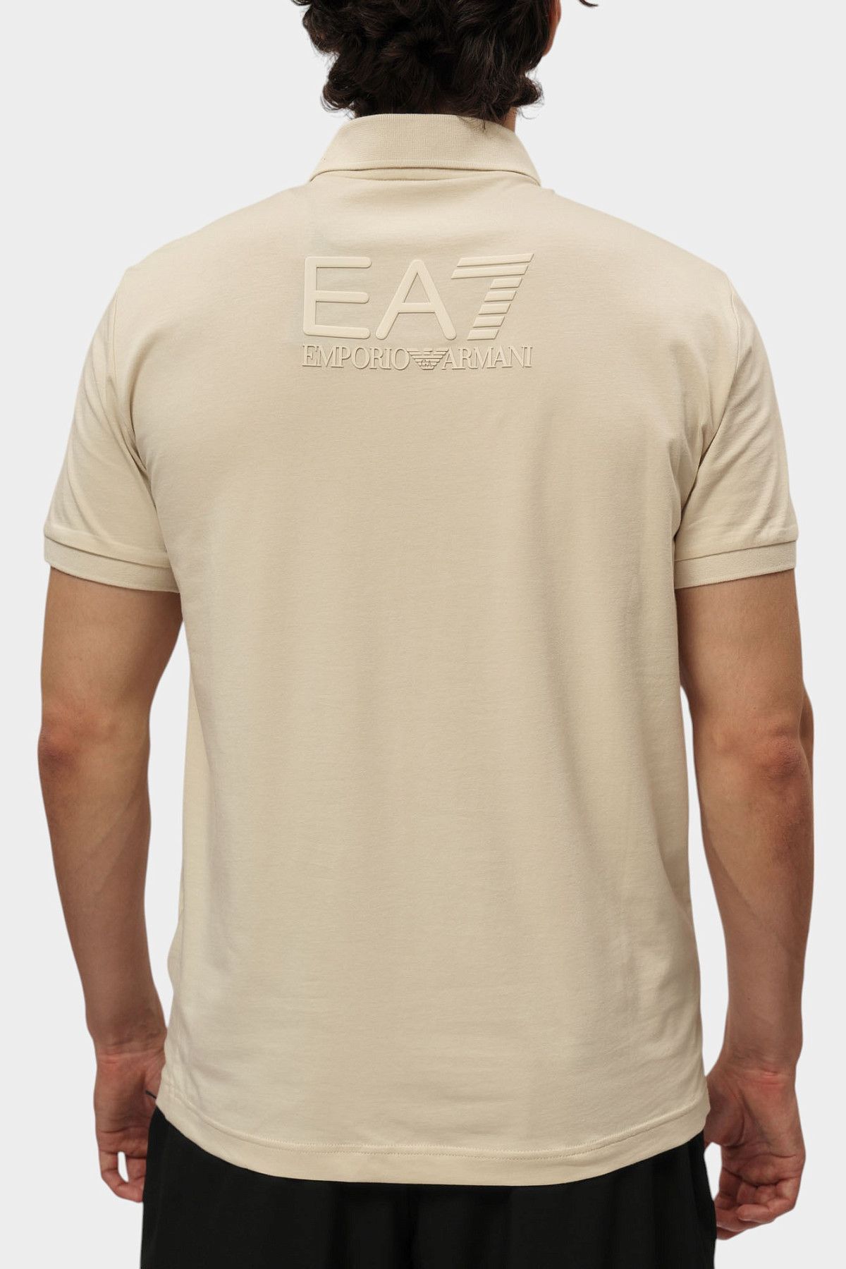 Поло EA7 Молочный