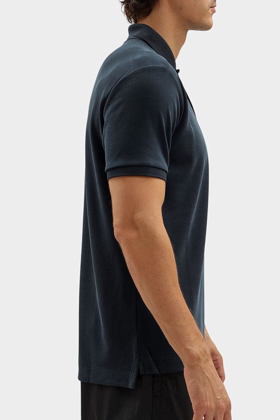 Поло EA7 Голубой