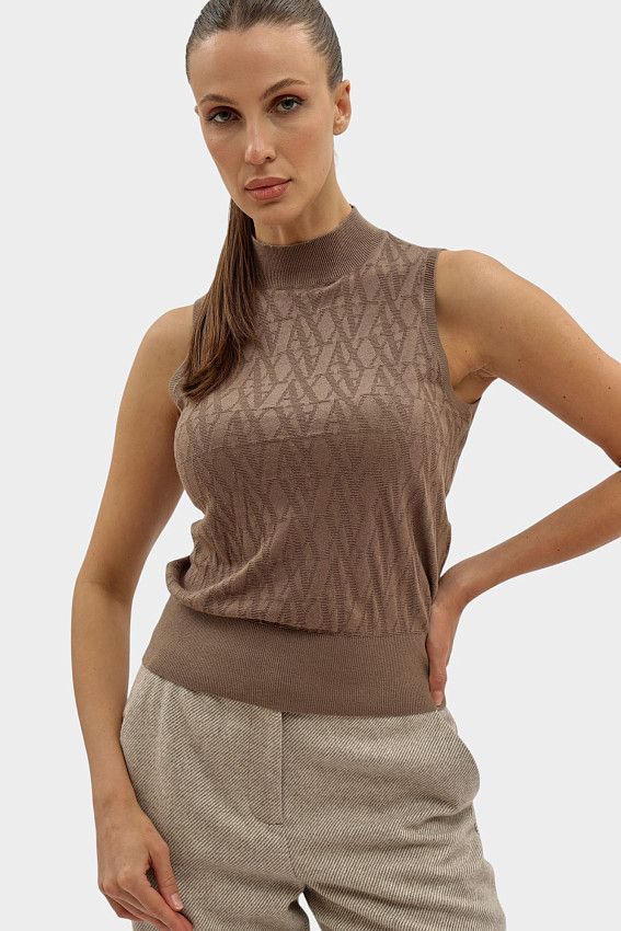 Топ Armani Exchange Коричневый