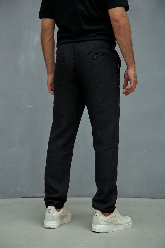 Брюки льняные Van Mich Черный