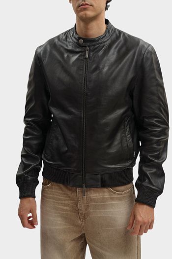 Куртка кожаная Bikkembergs