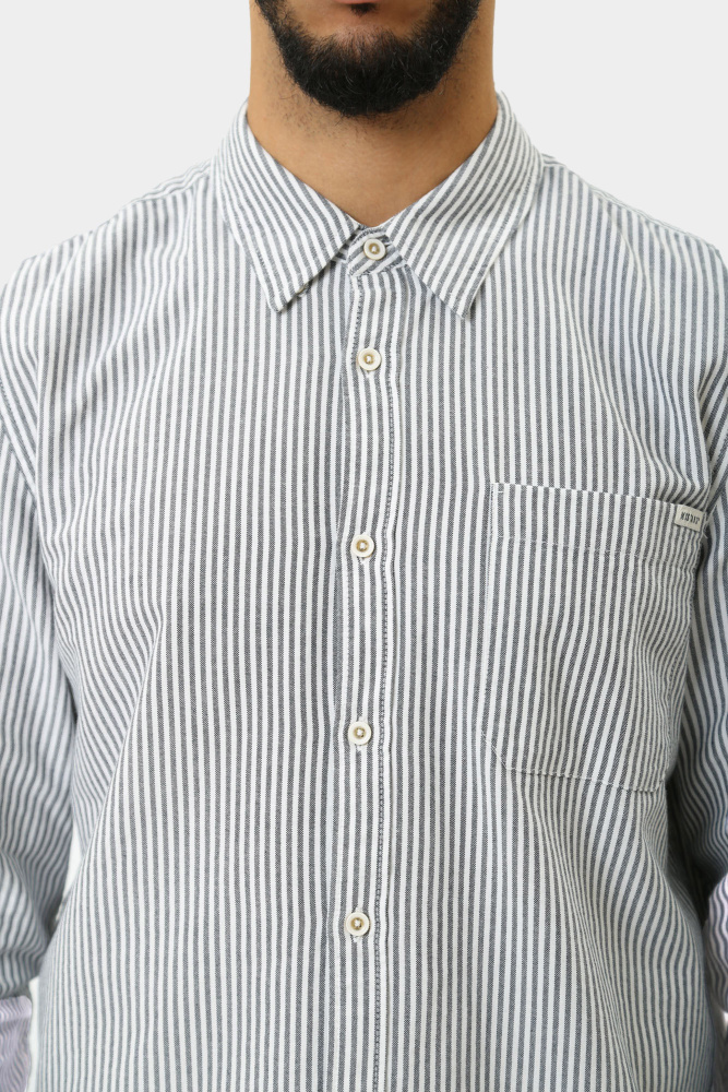 1015907 Рубашка с длинным рукавом Mustang Синий