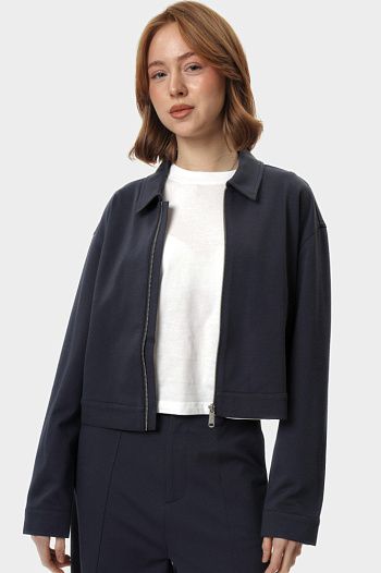 Тректоп из вискозы синий  Calvin Klein Jeans