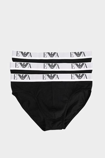 Трусы 3 шт из хлопка Emporio Armani
