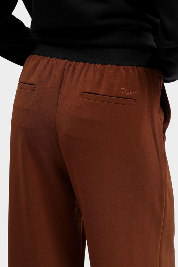 Брюки Karl Lagerfeld Коричневый