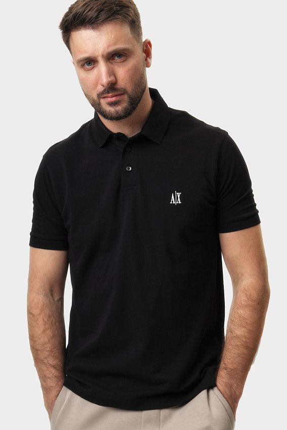 Поло Armani Exchange Черный