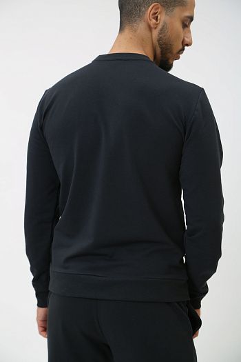 Свитшот хлопковый синий Armani Exchange