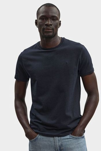 Футболка хлопковая синяя Trussardi