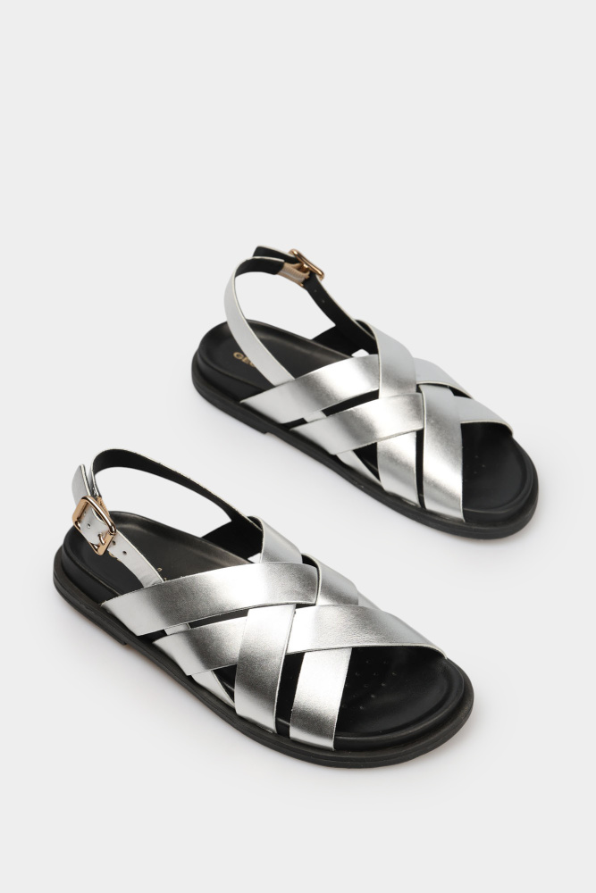 D55YWA000 Сандалии Geox Серебряный