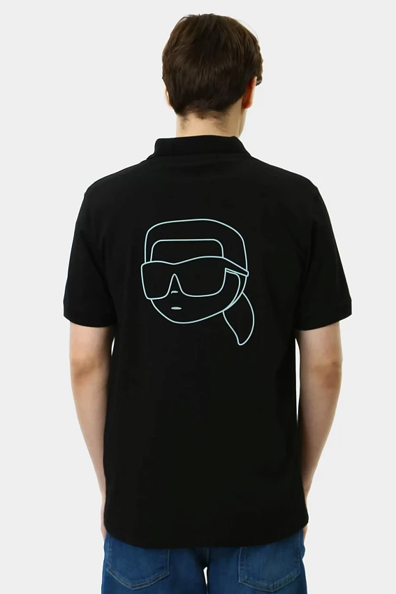 Поло Karl Lagerfeld Черный