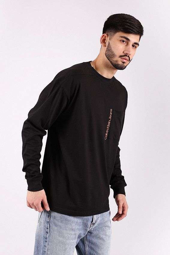 Футболка лонгслив Calvin Klein Jeans Черный