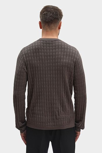 Джемпер шерстяной черный Emporio Armani