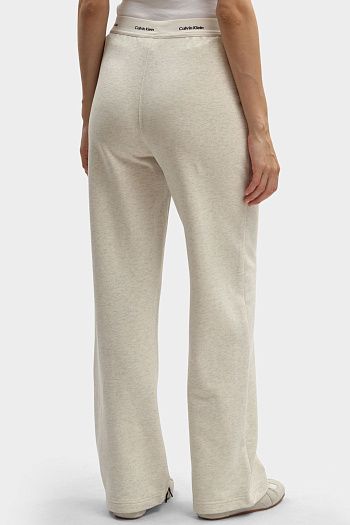 Брюки спортивные хлопковые бежевый Calvin Klein Jeans