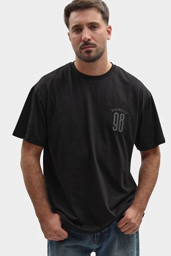 Футболка хлопковая черная Bikkembergs
