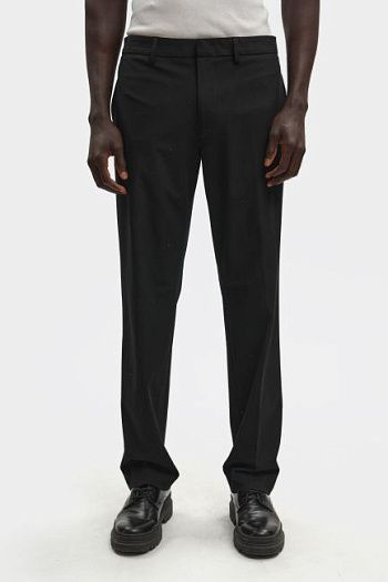Брюки классические из вискозы черные Armani Exchange