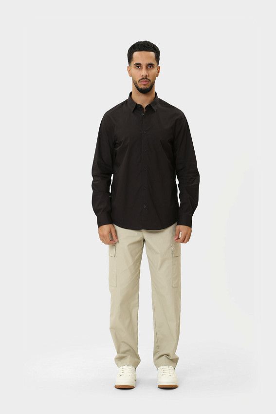 Рубашка с длинным рукавом Armani Exchange Черный