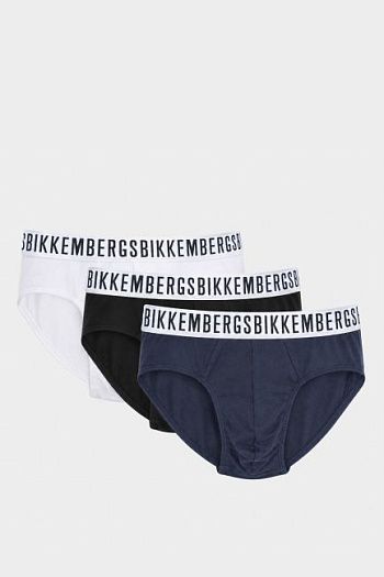 Комплект трусов белый хлопковый Bikkembergs