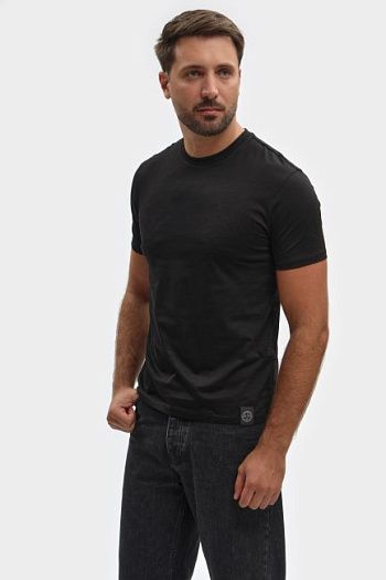 Футболка хлопковая черная Armani Exchange