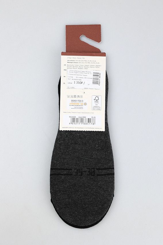 Комплект носков 2 шт. Mustang Черный